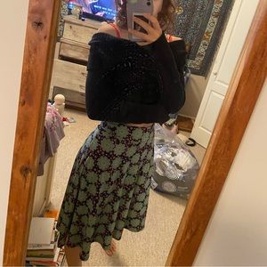 midi skirt super cute hippy